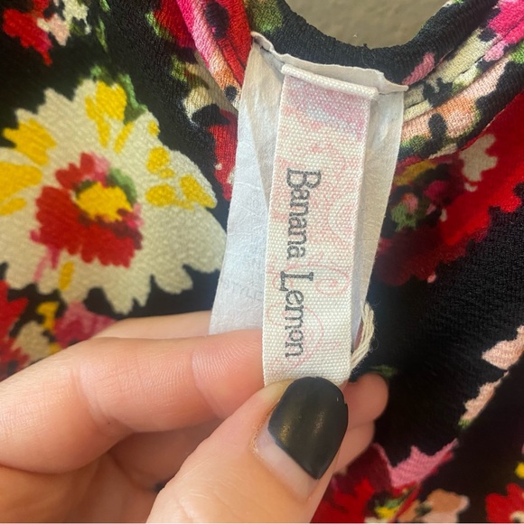 Banana Lemon Casual Mini Dress Size Small - Picture 9 of 9